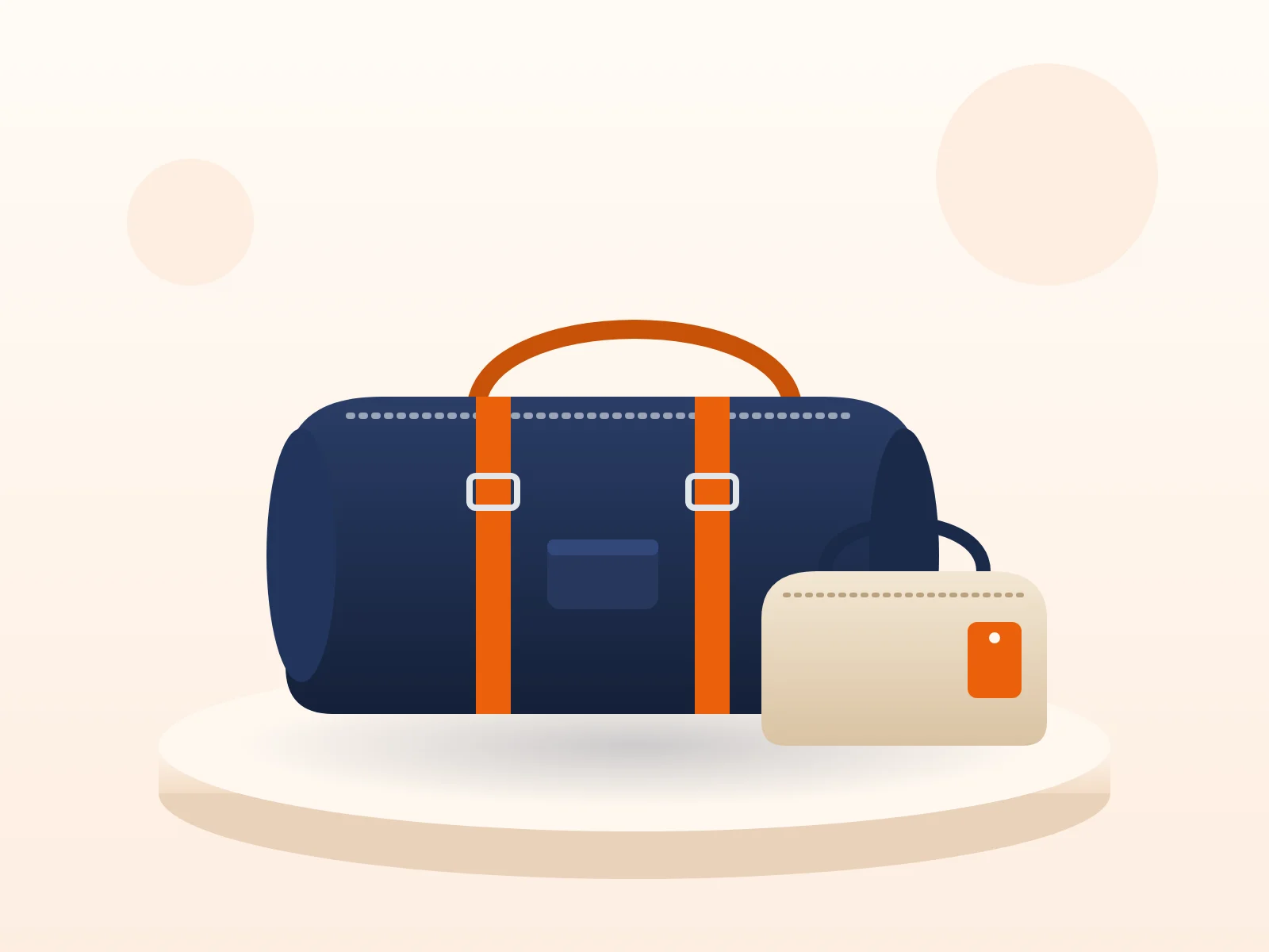 Duffel bag and small sports bag