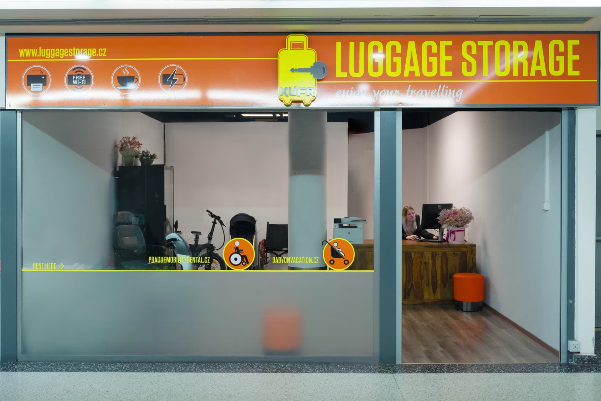 Interior of Luggage Storage Myšák
